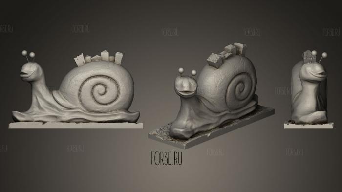 Snail stl model for CNC